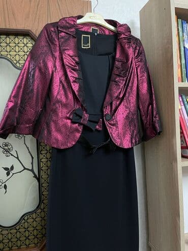 qadin kostyum modelleri 2021: Paola Collection qadın dəsti - İki hissədən ibarət: qara klassik don — 1