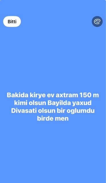 Xidmət: Bakıda kirayə - Büdcə: 150 manat-a kimi - Məkan: Bayıl və ya lalafo.az -da Xidmət: Bakıda kirayə - Büdcə: 150 manat-a kimi - Məkan: Bayıl və ya