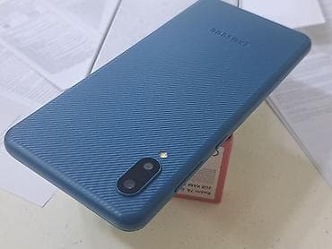 6 gb ram: Samsung Galaxy A02, 32 GB, rəng - Göy, Zəmanət, Düyməli, Sensor — 5