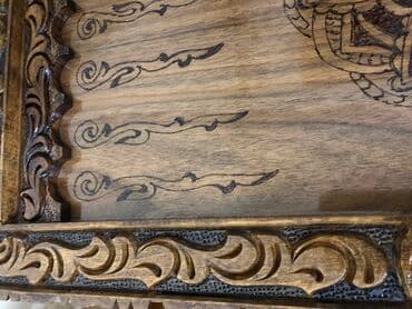 nerd taxtasi: Nərdi oynamağı sevənlər üçün hədiyyəlik Əl işi olan, üzərində oyma — 8