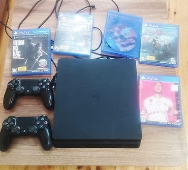Sony PlayStation 4 Slim oyun konsolu komplekti Komplekt: - PS4 Slim