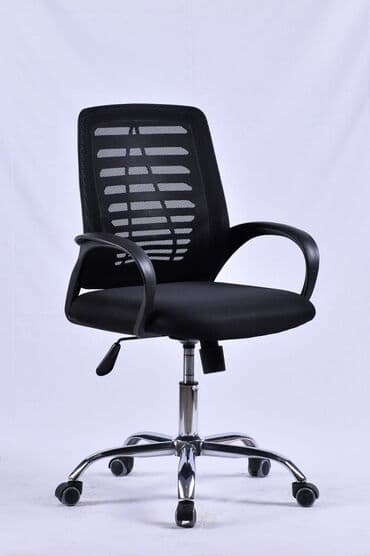 офисные кресла: Новый, С колесиками, Рукояти не регулируются, Ткань — 7