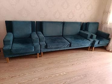 kreslo satilir: Divan, İşlənmiş, Açılmayan, Vеlur parça — 1
