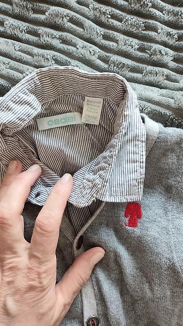 Dəstlər: Uşaq köynək + jilet dəsti - Brend: OBAÏBI (Designed in France) - — 2