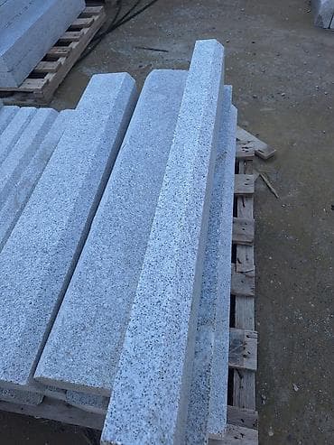 kapron borular: Qranit bordür daşları - Material: Təbii qranit - Rəng: Açıq boz — 4