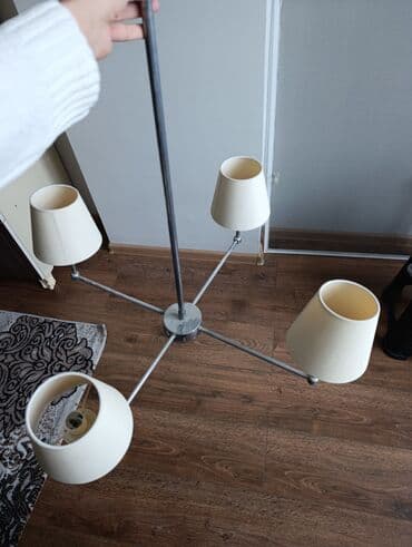 Настольные светильники: Люстра, 4 лампы, Металл — 2