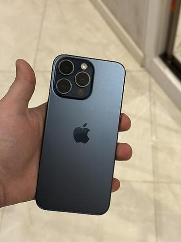 replika iphone 14 pro max: IPhone 15 Pro Max, 256 GB, Blue Titanium, Simsiz şarj, Face ID — 1