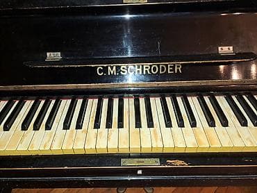 C.M. Schröder vertikal piano Xüsusiyyətlər: - Brend/model: C.M — 1