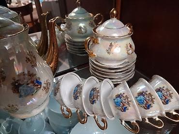 sap: Çay dəsti, rəng - Ağ, Farfor — 1