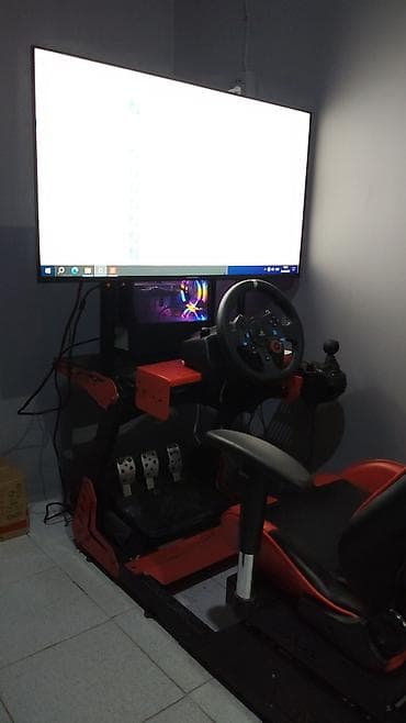 Sim Racing komplekti – tam dəst - Geniş ekranlı TV/monitor üst