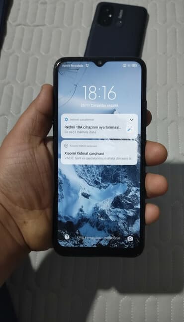 Redmi 10A, 128 GB, rəng - Qara, Barmaq izi