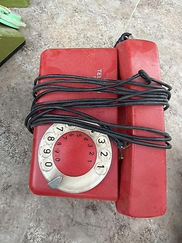 Məhsul: Retro fırlanma diski ilə masa telefonları, dekor kimi istifade — 3
