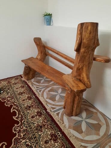 банкетка со спинкой в прихожую: Təbii ağacdan hazırlanmış, əl işi olan bu skamya evinizə, bağçanıza və — 1