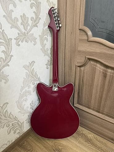 Musiqi alətləri: Satılır: elektrik gitar dəsti Jolana Tornado - Qırmızı yarım-hollow — 4