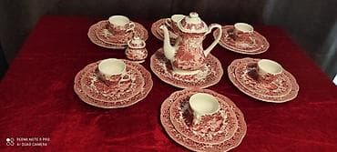 versace servis: Çay dəsti, rəng - Qırmızı, Keramika, 6 nəfərlik — 1