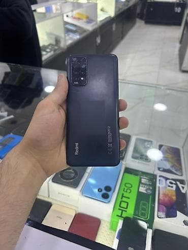 telefon samsuq: Redmi 11, 128 GB, rəng - Qara, Barmaq izi, Face ID, Qırıq — 1