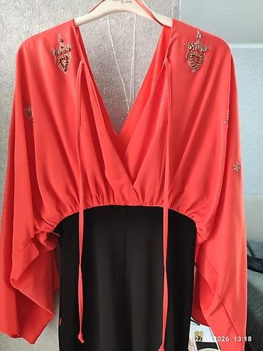 Qadın geyimi – iki rəngli şıq libas, bir dəfə geynilib təzədi - Üst — 4