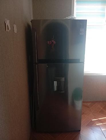 iki: 2 qapılı LG Soyuducu Satılır, rəng - Boz, Dispenserli — 2