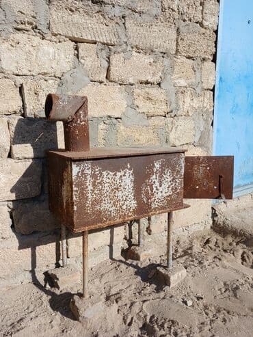 Товары для шашлыка: Qalın dəmirdən olan soba (pec) 6 metirlik yüzdük turba (demaxod) — 1