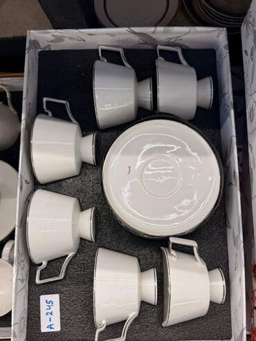 набор художника: Чайный набор, цвет - Белый, Фарфор, 6 персон — 20