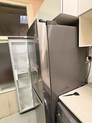 Б/у 2 двери LG Холодильник Продажа, цвет - Серебристый — 2