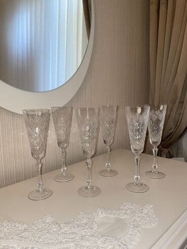 Qaşıqlar: Qədəhlər, Xrustal, 18 ədədli dəst — 2