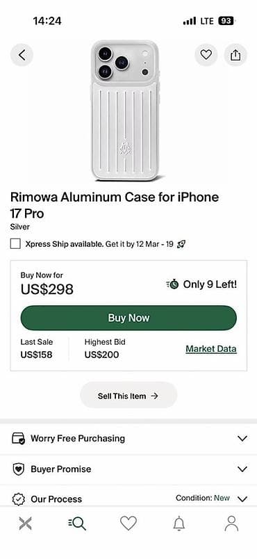 Audio: RIMOWA Alüminium Telefon Qalxanı – iPhone 17 Pro üçün, gümüş rəng — 4