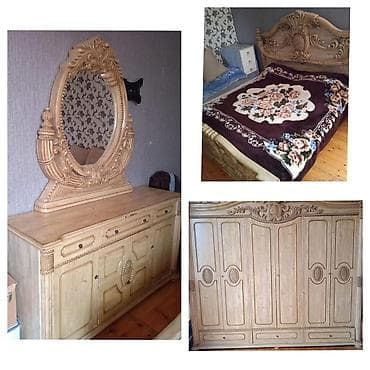 kuna mebeli: *330azn* Yataq desti satılır.Tumbalari var,matras yoxdu.Ev satilir — 1