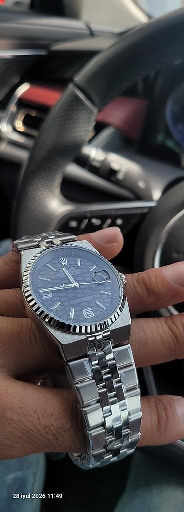 sensor saatlar: Rolex Oyster Perpetual “Land‑Dweller” tərzində kişi qol saatı - — 2