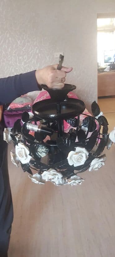 listur satisi: Çılçıraq, 4 lampa, Keramika — 3