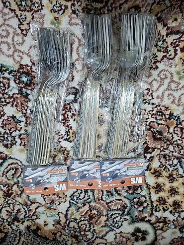 sap: 18eded yemek qasiqi. 18eded vilka. 24eded xorek qasigi - Material — 2