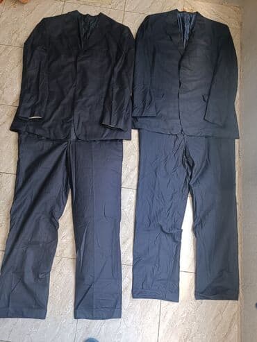 прокат мужских костюмов в баку: 2 dəsti 80 manat,İtaliyan kostyum salvaridir,ölçüsü 62, təzədir — 2