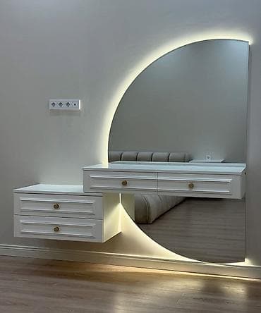 Salon və ev üçün vizaj/saç stolu və güzgü sistemləri – dizayn və — 6