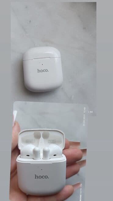 philips ozeo 8@8: Hoco simsiz qulaqlıq - Rəng: ağ - Tip: TWS (tam simsiz) qulaqlıqlar - — 1