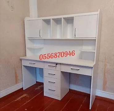 ders calisma masasi: Oğlan və qız üçün, Yeni, Siyirməsiz, Yazı masası, Stulsuz — 2