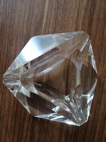dekor isiq: Kristal dekorativ prizma – masaüstü aksesuar - Material: şəffaf bərk — 3