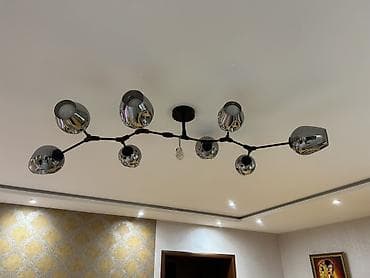 asma tavanlar hamam: Çılçıraq, 8 lampa, Metal — 3