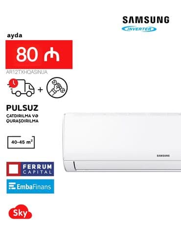 yerdən kondisioner: Kondisioner Samsung, Yeni, 40-45 kv. m, Split sistem, Kredit var, Pulsuz quraşdırılma — 1