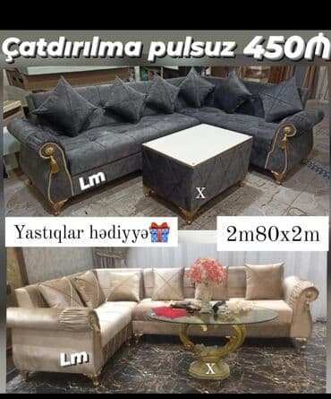 qupka: Künc divan, Yeni, Açılmayan, Bazasız, Ünvana pulsuz çatdırılma — 18