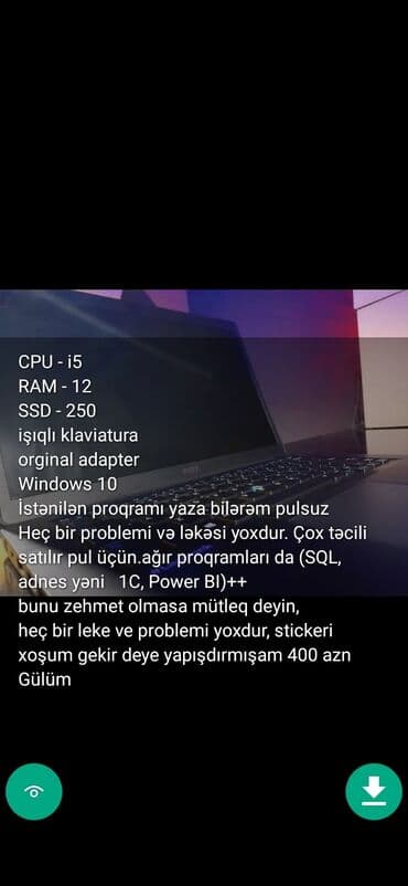 notebook alisi: İşlənmiş Toshiba, 12 ", Intel Core i3, < 128 GB — 4