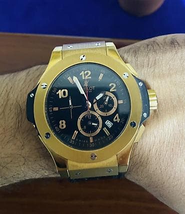 gloria saat: Qol saatı, Hublot, rəng - Qızılı — 2