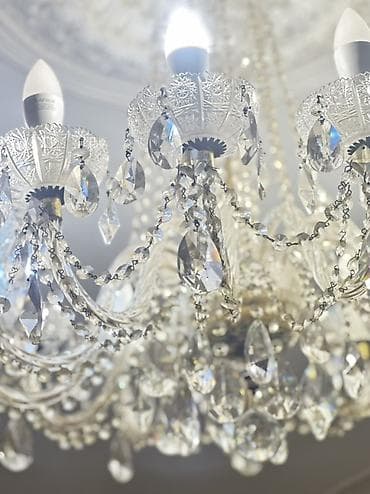 Çılçıraq, 5 lampa, Xrustal — 2
