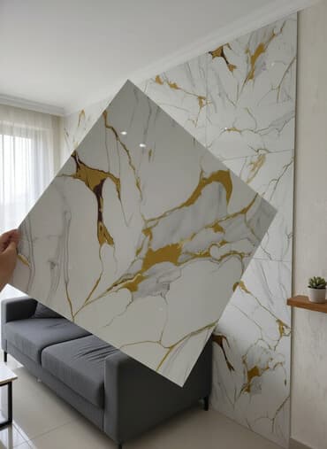 купить кирпич в баку: Mərmər effekti verən PVC divar panelləri. 1.Arxası özü — 1