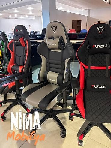 Ofis oturacaqları: Yeni, Təkərli, Qolları tənzimlənir, Dəri — 7