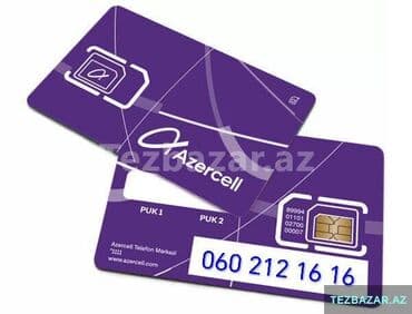 Nömrə: ( 060 ) ( 2121616 ), Yeni