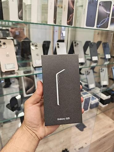data modem sim card: Samsung Galaxy S25, 128 GB, rəng - Qara, Simsiz şarj — 1