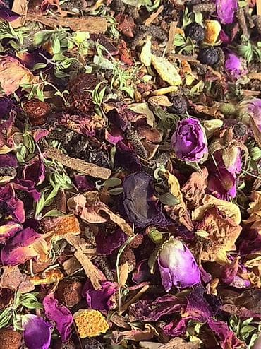 lahic su: Güllü ədviyyatlı çay qarışığı - Tərkib: yaşıl/qara çay yarpaqları — 5