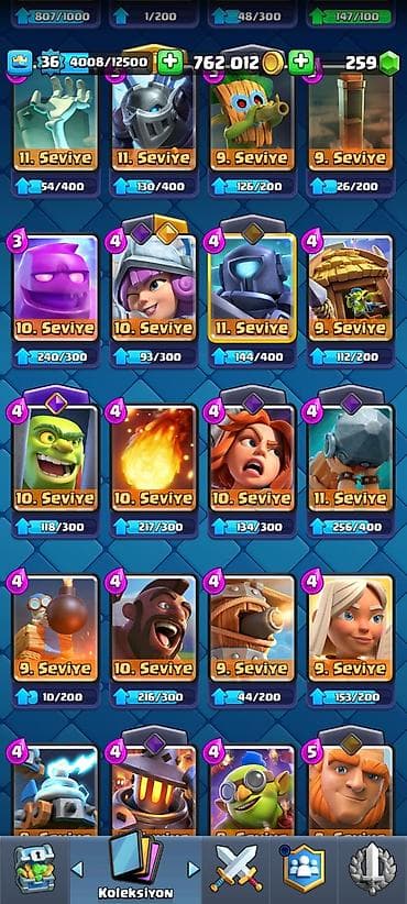 boks kiseleri: Clash Royale hesabı – yüksək səviyyəli və inkişaf üçün zəngin — 5