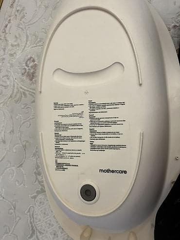 hamam moydadir: Mothercare uşaq vannası - Ergonomik, uzunoval forma: yenidoğan və 2 — 3