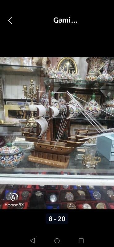 model iş: Gəmi Agacdan Əl işi 15azn Qoz Agacınnan hazırlanmış əl işi Gəmilər — 9